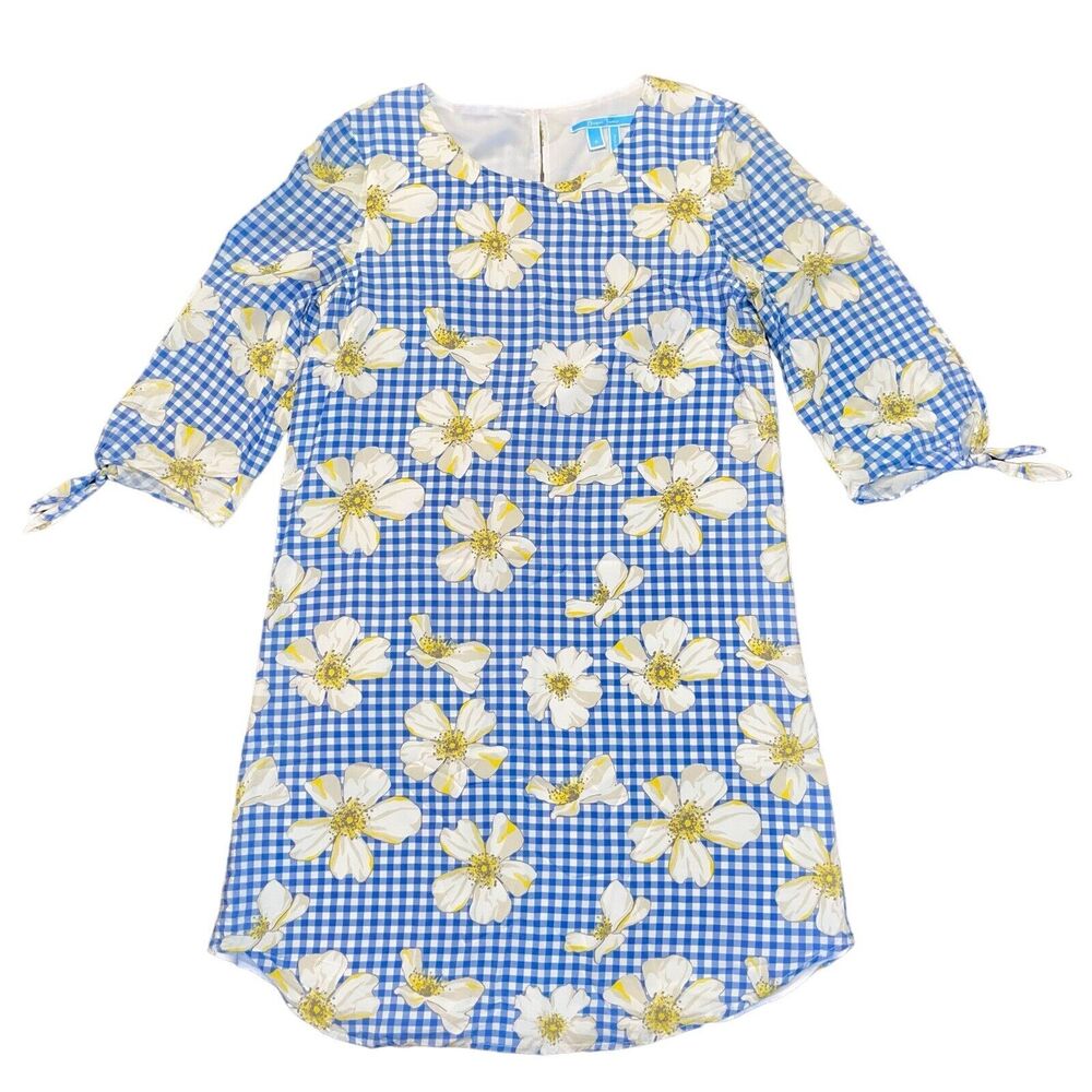 Draper James Dress Gingham Floral Shift - Picture 2 of 10